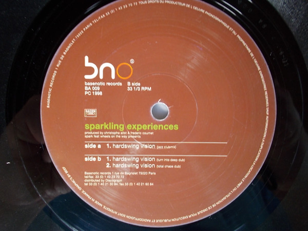 Sparkling Experiences - Hardswing Vision | Basenotic Records (BA 009)