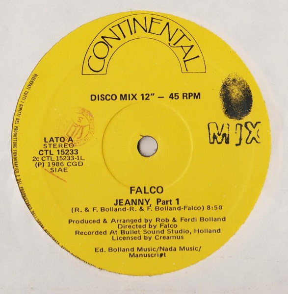 Falco - Jeanny (Part 1) | Continental (CTL 15233) - 3 Falco - Jeanny (Part 1) | Continental (CTL 15233) - 3