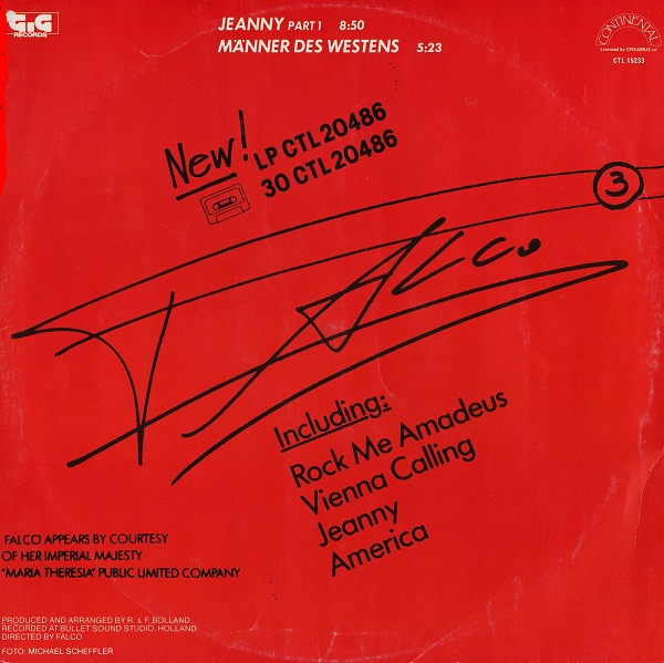 Falco - Jeanny (Part 1) | Continental (CTL 15233) - 2 Falco - Jeanny (Part 1) | Continental (CTL 15233) - 2