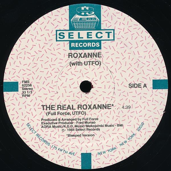 Roxanne With UTFO - The Real Roxanne | Select Records (FMS 62256) - main Roxanne With UTFO - The Real Roxanne | Select Records (FMS 62256) - main
