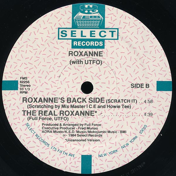 Roxanne With UTFO - The Real Roxanne | Select Records (FMS 62256) - 2 Roxanne With UTFO - The Real Roxanne | Select Records (FMS 62256) - 2