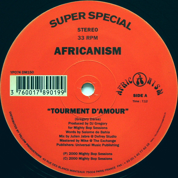 Africanism - Tourment D'amour | Yellow Productions (YP074) - 3