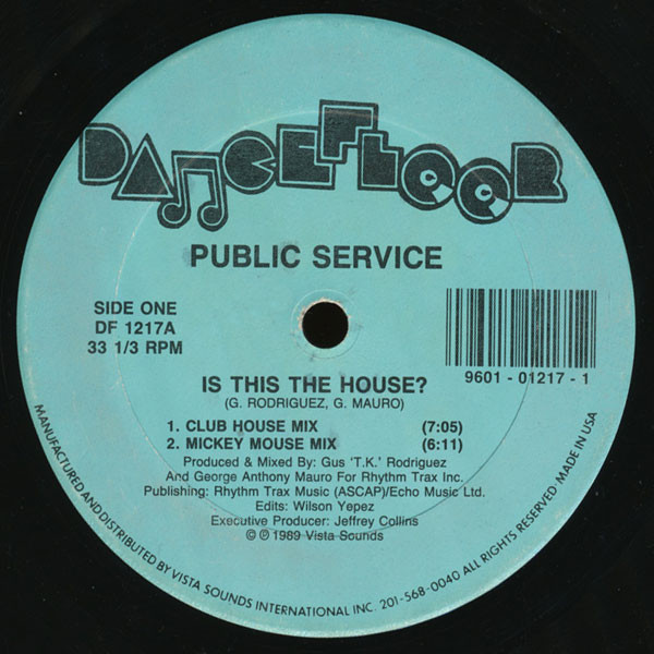 Public Service - Is This The House? | Dancefloor (DF 1217) - main