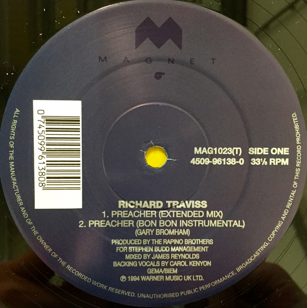 Richard Traviss - Preacher | Magnet (MAG1023T) - 2