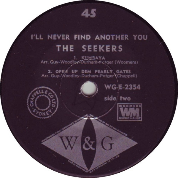The Seekers - I'll Never Find Another You | W & G (WG-E-2354) - 4 The Seekers - I'll Never Find Another You | W & G (WG-E-2354) - 4