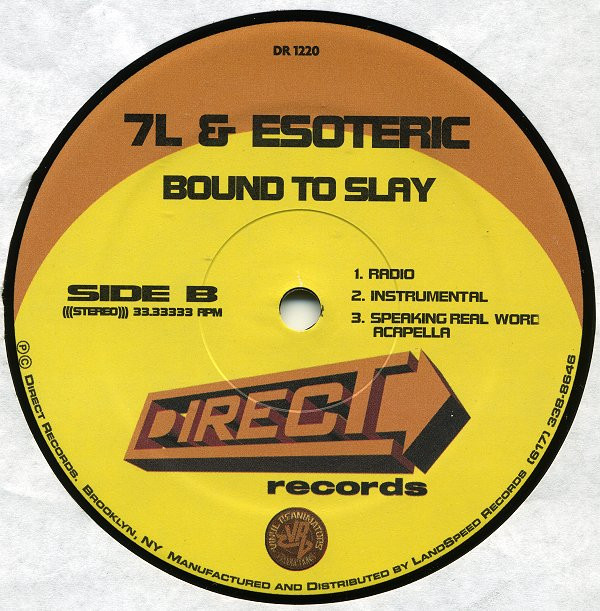 7L & Esoteric - Speaking Real Words | Direct Records (DR-1220) - 4