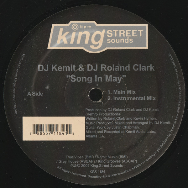 DJ Kemit & Roland Clark - Song In May | BPM King Street Sounds (KSS-1184) - 2 DJ Kemit & Roland Clark - Song In May | BPM King Street Sounds (KSS-1184) - 2