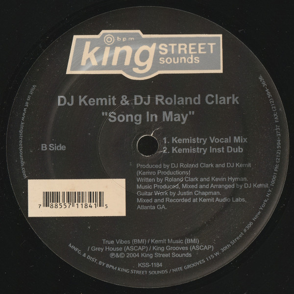 DJ Kemit & Roland Clark - Song In May | BPM King Street Sounds (KSS-1184) - 3 DJ Kemit & Roland Clark - Song In May | BPM King Street Sounds (KSS-1184) - 3