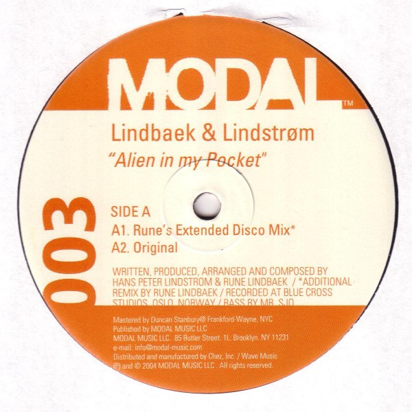 Rune Lindbæk & Lindstrøm - Alien In My Pocket | Modal Music (MODAL003) - main