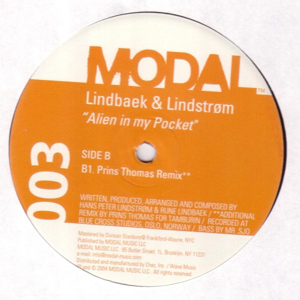 Rune Lindbæk & Lindstrøm - Alien In My Pocket | Modal Music (MODAL003) - 2