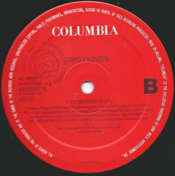 Gipsy Kings - Pida Me La | Columbia (658057 6) - 3 Gipsy Kings - Pida Me La | Columbia (658057 6) - 3