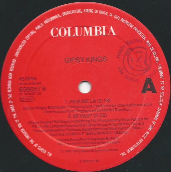 Gipsy Kings - Pida Me La | Columbia (658057 6) - 2 Gipsy Kings - Pida Me La | Columbia (658057 6) - 2