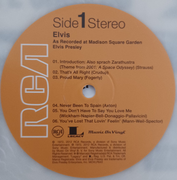 Elvis - As Recorded At Madison Square Garden | Music On Vinyl (MOVLP643) - 3 Elvis - As Recorded At Madison Square Garden | Music On Vinyl (MOVLP643) - 3