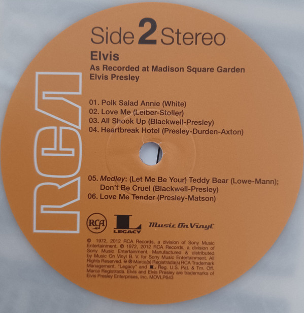 Elvis - As Recorded At Madison Square Garden | Music On Vinyl (MOVLP643) - 4 Elvis - As Recorded At Madison Square Garden | Music On Vinyl (MOVLP643) - 4