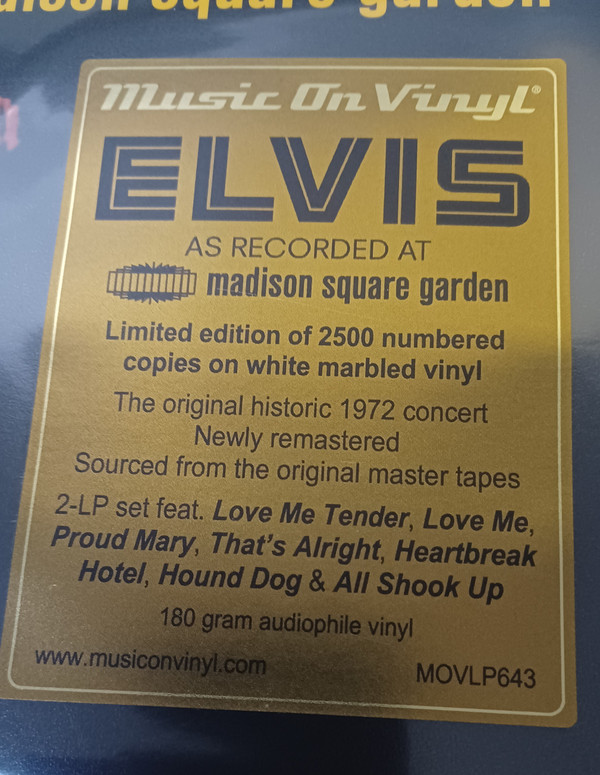 Elvis - As Recorded At Madison Square Garden | Music On Vinyl (MOVLP643) - 8 Elvis - As Recorded At Madison Square Garden | Music On Vinyl (MOVLP643) - 8