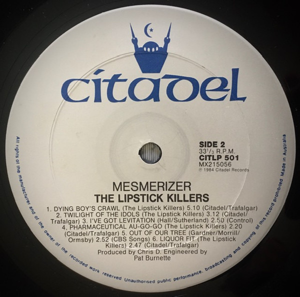 Lipstick Killers - Mesmerizer LP | Citadel (CIT LP 501) - 4