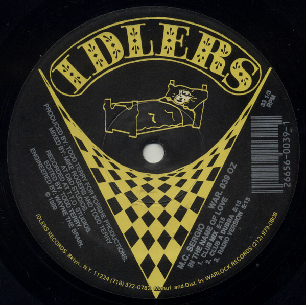 M.C. Sergio - In The Name Of Love | Idlers (WAR 039) - main M.C. Sergio - In The Name Of Love | Idlers (WAR 039) - main