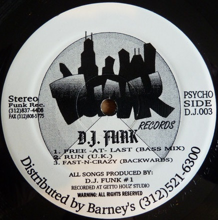 DJ Funk - Psycho Funk EP | Funk Records (D.J. 003) - main DJ Funk - Psycho Funk EP | Funk Records (D.J. 003) - main