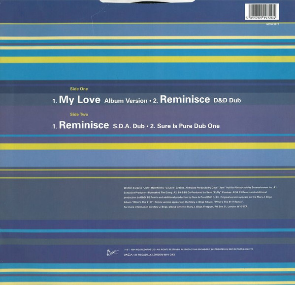 Mary J. Blige - My Love / Reminisce | MCA Records (MCSX 1972) - 2 Mary J. Blige - My Love / Reminisce | MCA Records (MCSX 1972) - 2