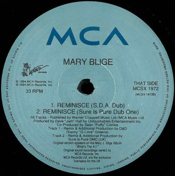 Mary J. Blige - My Love / Reminisce | MCA Records (MCSX 1972) - 4 Mary J. Blige - My Love / Reminisce | MCA Records (MCSX 1972) - 4