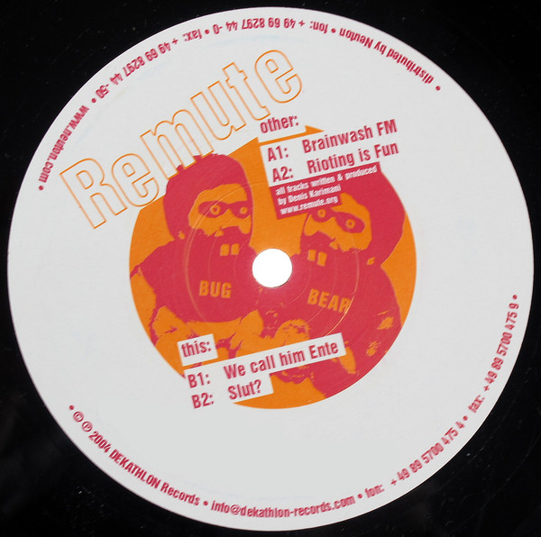 Remute - Bugbear EP | Dekathlon Records (DEKA 016) - 2