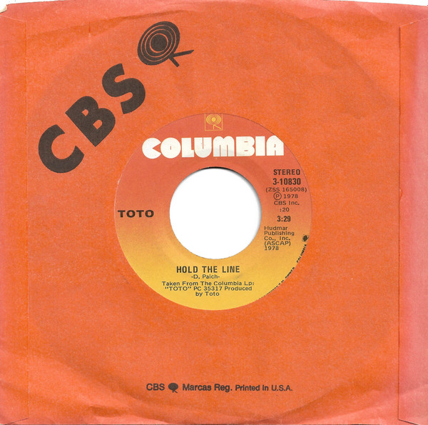 Toto - Hold The Line | Columbia (3-10830) - 3