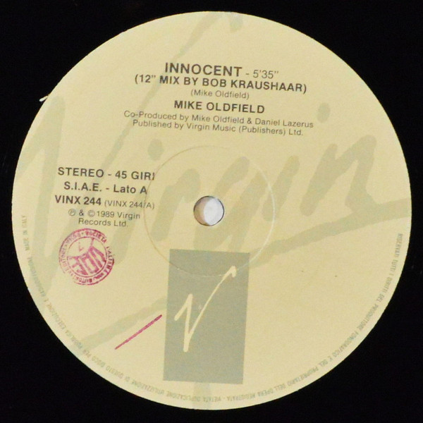 Mike Oldfield - Innocent | Virgin (VINX 244) - 3 Mike Oldfield - Innocent | Virgin (VINX 244) - 3