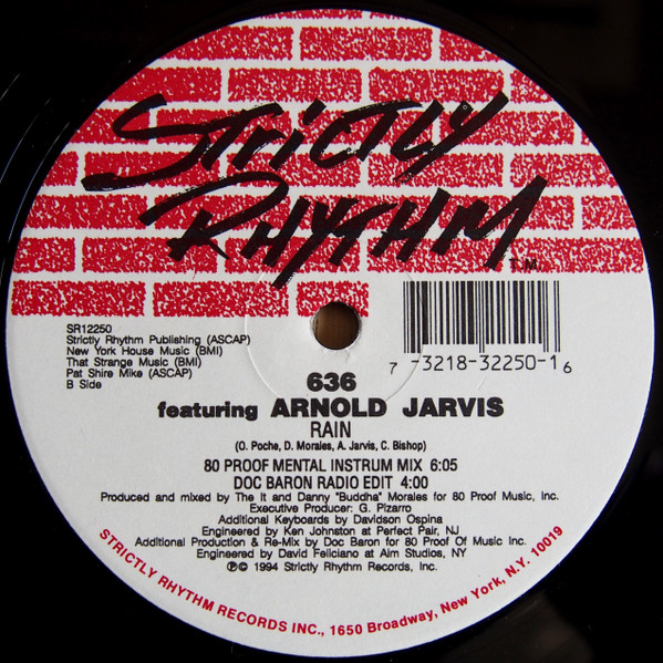 636 Featuring Arnold Jarvis - Rain | Strictly Rhythm (SR12250) - 2
