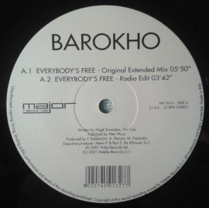 Barokho - Everybody's Free | Major Records (MR 26-01)