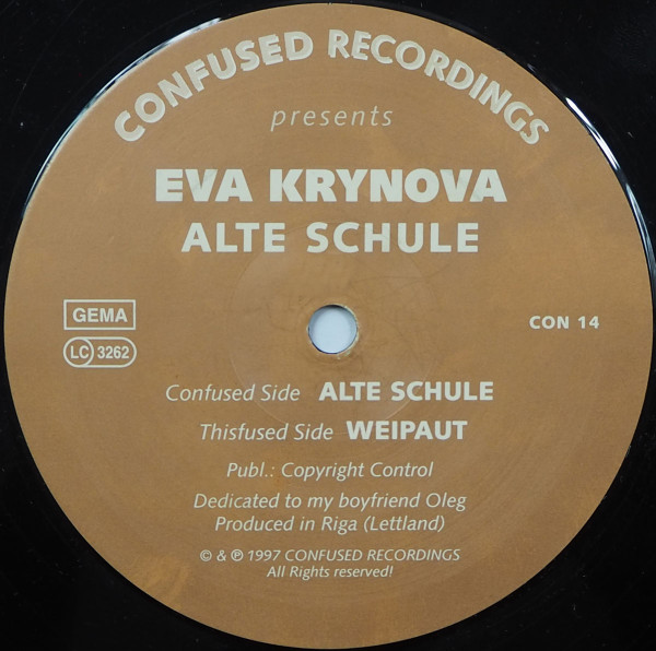 Eva Krynova - Alte Schule | Confused Recordings (CON 14) - 3 Eva Krynova - Alte Schule | Confused Recordings (CON 14) - 3