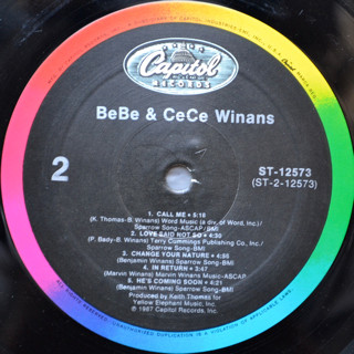 Bebe & Cece Winans - Bebe & Cece Winans | Capitol Records (ST-12573) - 4 Bebe & Cece Winans - Bebe & Cece Winans | Capitol Records (ST-12573) - 4
