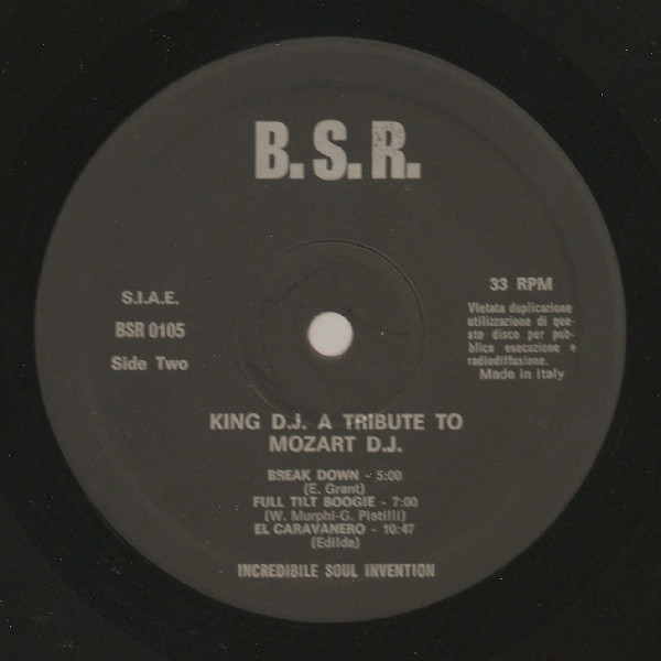 Various - King D.J. A Tribute To Mozart D.J. | B.S.R. (B.S.R. 0105) - 4 Various - King D.J. A Tribute To Mozart D.J. | B.S.R. (B.S.R. 0105) - 4