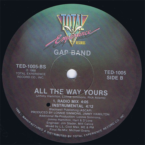 The Gap Band - All The Way Yours | Total Experience Records (TED-1005) - main The Gap Band - All The Way Yours | Total Experience Records (TED-1005) - main