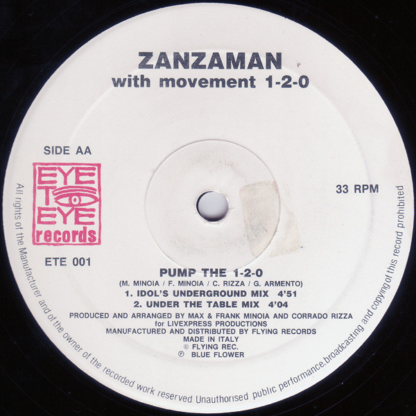 Zanzaman - Pump The 1-2-0 | Eye To Eye Records (ETE 001) - 2 Zanzaman - Pump The 1-2-0 | Eye To Eye Records (ETE 001) - 2