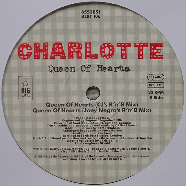Charlotte - Queen Of Hearts | Big Life (BLRT 106) - 3 Charlotte - Queen Of Hearts | Big Life (BLRT 106) - 3