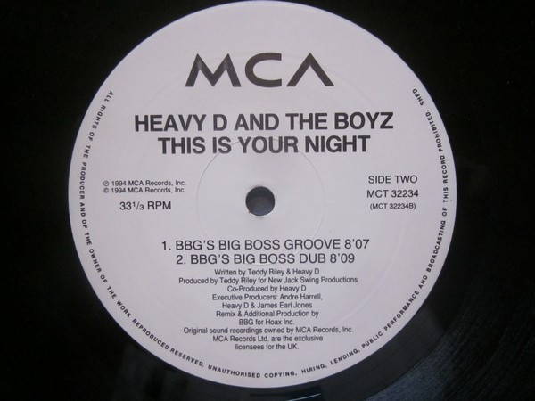 Heavy D And The Boyz - This Is Your Night | MCA Records (MCT 32234) - 3 Heavy D And The Boyz - This Is Your Night | MCA Records (MCT 32234) - 3