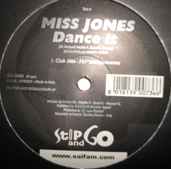 Miss Jones - Dance It | Stop And Go (GO 4646) - main