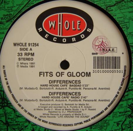Fits Of Gloom - Differences | Whole Records (WHOLE 91254)
