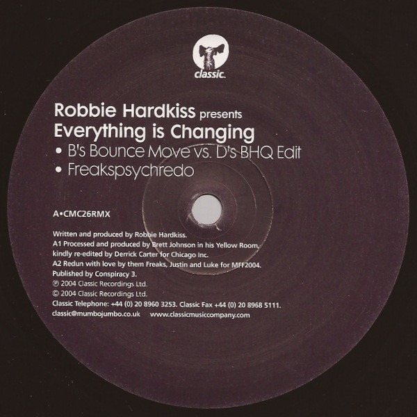 Robbie Hardkiss - Everything Is Changing | Classic (CMC26RMX) - 3 Robbie Hardkiss - Everything Is Changing | Classic (CMC26RMX) - 3