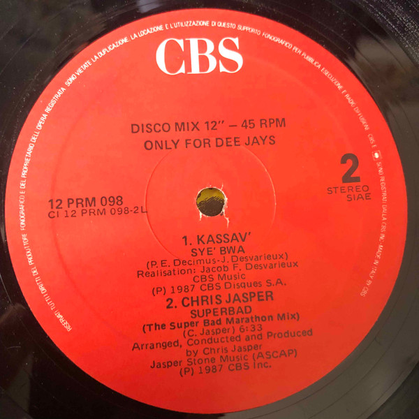 Various - Only For Dee Jays | CBS (12 PRM 098) - 2 Various - Only For Dee Jays | CBS (12 PRM 098) - 2