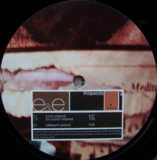 E & E - Rhapsody | BMG (74321 65708 1) - 3 E & E - Rhapsody | BMG (74321 65708 1) - 3