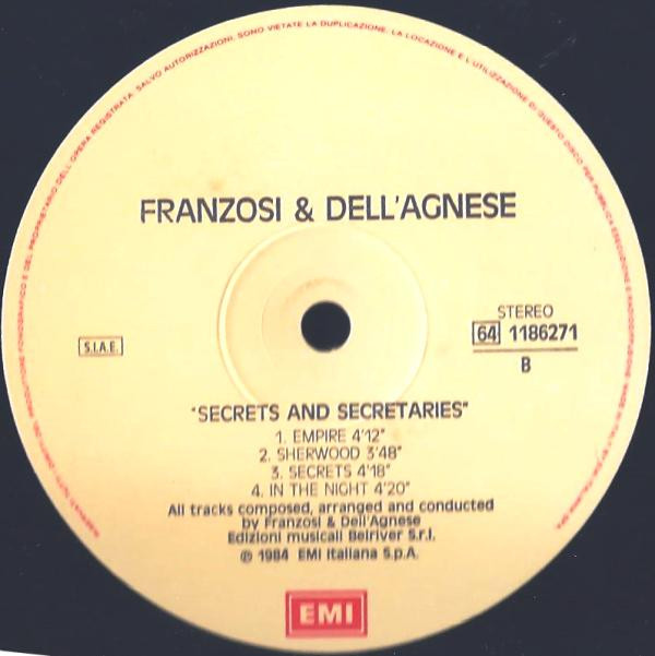 Franzosi  &  Dell'Agnese - Secrets And Secretaries | EMI (64 1186271) - 3