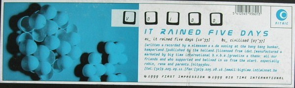 Voidd - It Rained 5 Days | Nitric (NIT 993601) - main