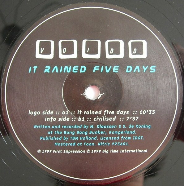 Voidd - It Rained 5 Days | Nitric (NIT 993601) - 3