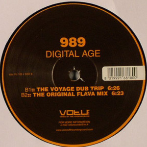 989 - Digital Age | V.O.T.U. Records (Voice Of The Underground Records) (VU 103) - 2 989 - Digital Age | V.O.T.U. Records (Voice Of The Underground Records) (VU 103) - 2