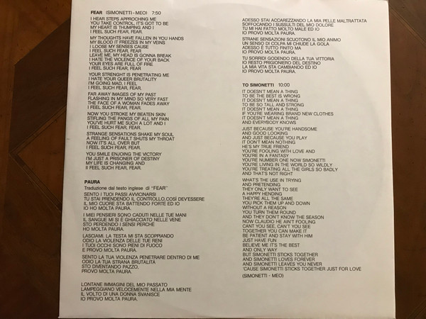 Easy Going - Fear | Banana Records (BAN 40501) - 6
