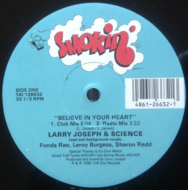 Larry Joseph & Science - Believe In Your Heart | Smokin' (TAI 126632) - 2