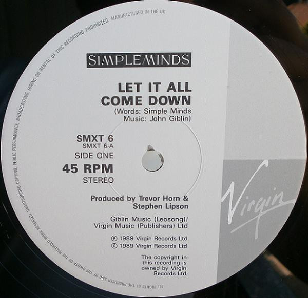 Simple Minds - The Amsterdam EP | Virgin (SMXT 6) - 3