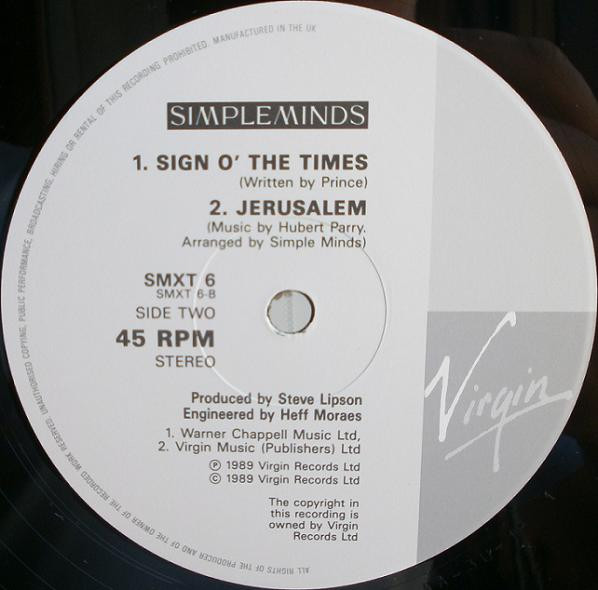 Simple Minds - The Amsterdam EP | Virgin (SMXT 6) - 4