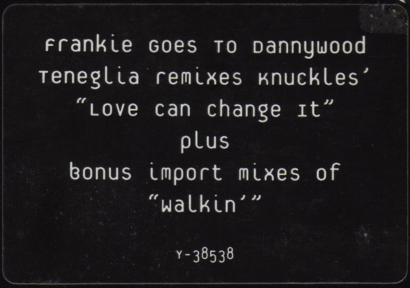 Frankie Knuckles Featuring Adeva - Love Can Change It / Walkin' | Virgin Underground (Y-38538) - 3 Frankie Knuckles Featuring Adeva - Love Can Change It / Walkin' | Virgin Underground (Y-38538) - 3